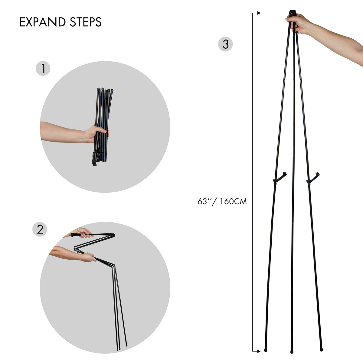 ARTIFY Large A-Frame Adjustable Solid Beechwood Easel