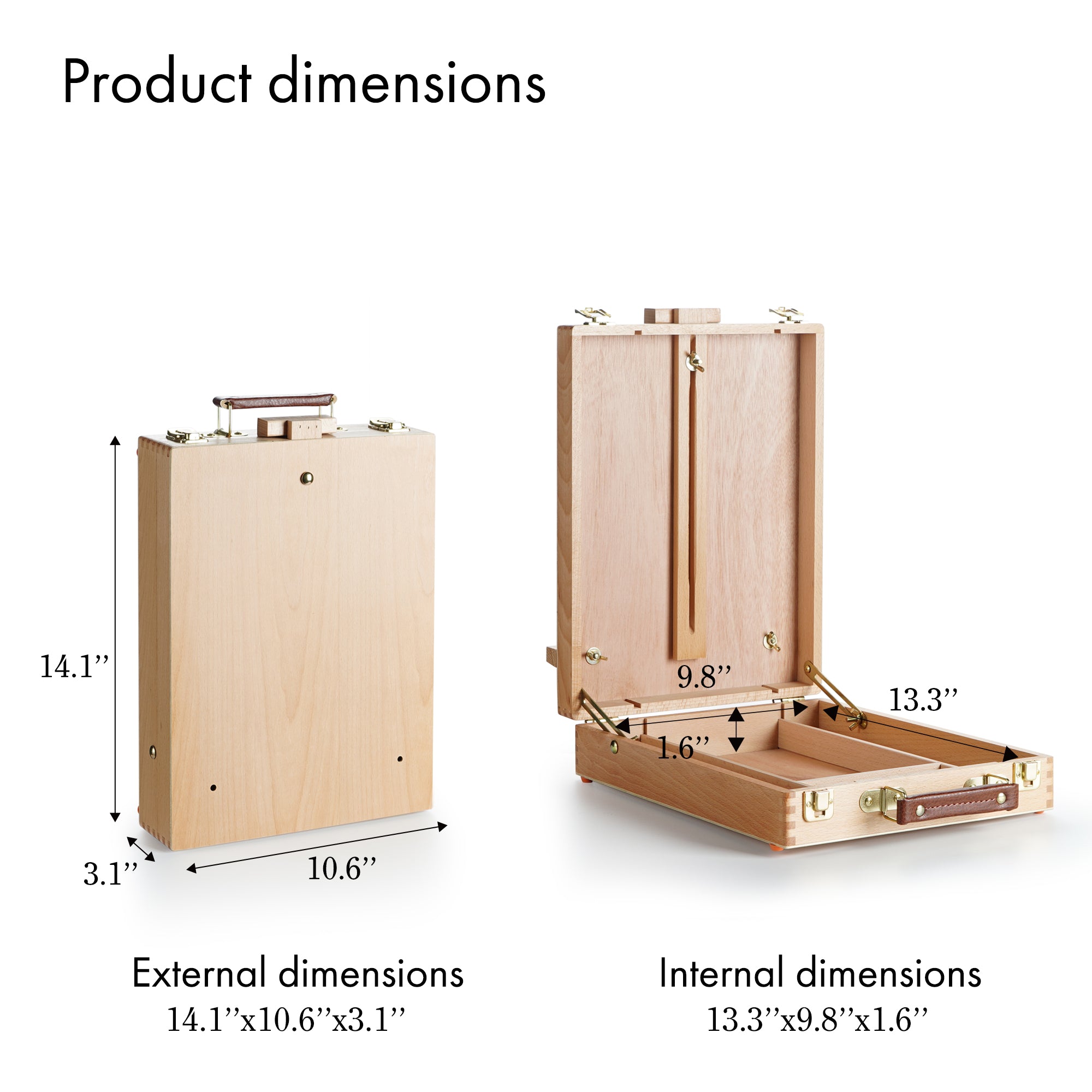 ARTIFY Adjustable Beechwood Tabletop Painting Easel