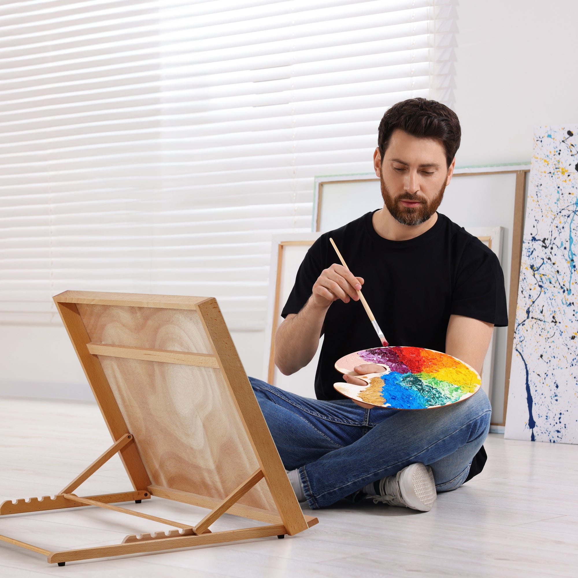 ARTIFY Adjustable Wood Tabletop Painting Easel, Z1